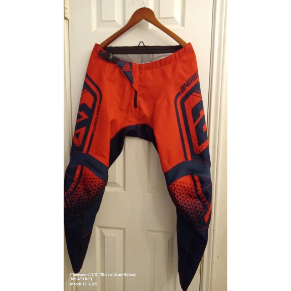 Answer Racing Motocross Pants Red Navy Blue MX Off-Road Riding Gear Mens‎